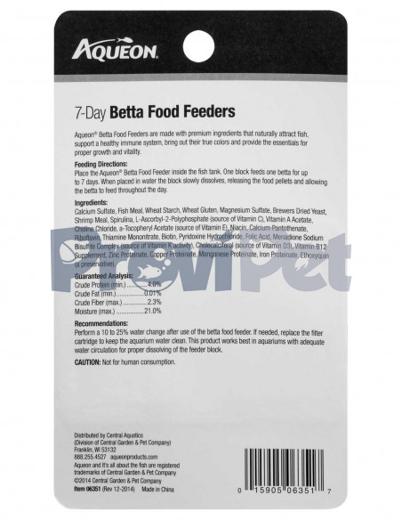 7-Day Betta Food Feeders