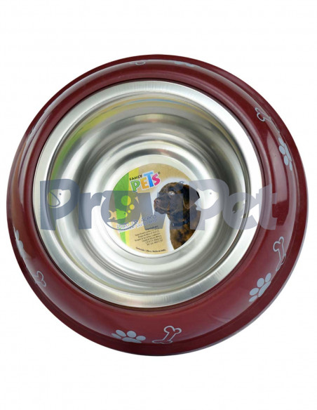 Plato De Acero Con Base Decorada