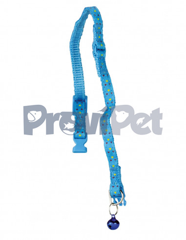 Collar Ajustable De Nylon Con Cascabel