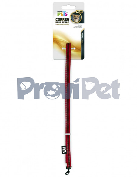 Correa Roja Con Banda Reflejantes