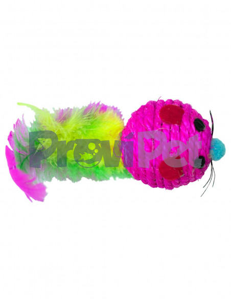 Raton Bola Con Plumas