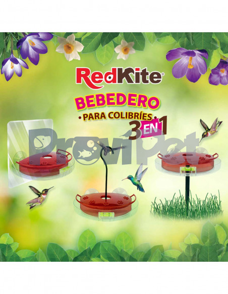 Bebedero 3 En 1 Para Colibri