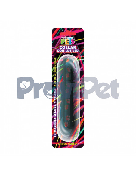 Collar Led Con Huellitas