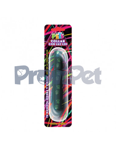 Collar Led Con Huellitas