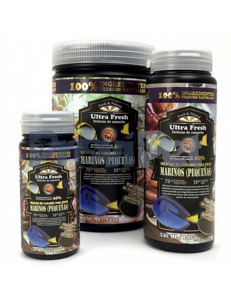 Delicias De Camaron Para Peces Marinos Pequeños