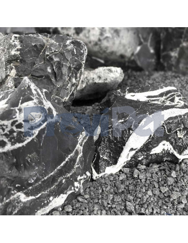 B & W Multilayer Aquarium Rock